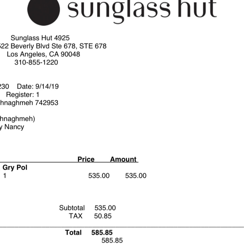 Channel black sunglasses